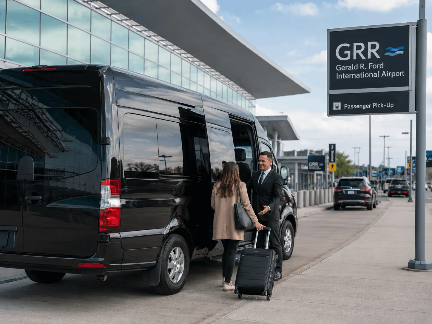Airport pickup at Gerald R. Ford